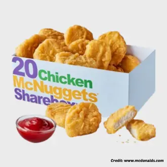 20 piece chicken McNuggets Meal