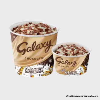 Galaxy Chocolate McFlurry UK