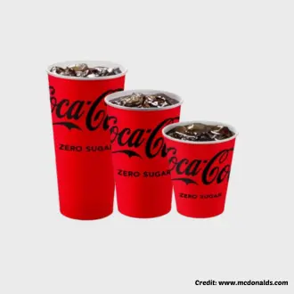 McDonalds coca Cola Zero Sugar UK